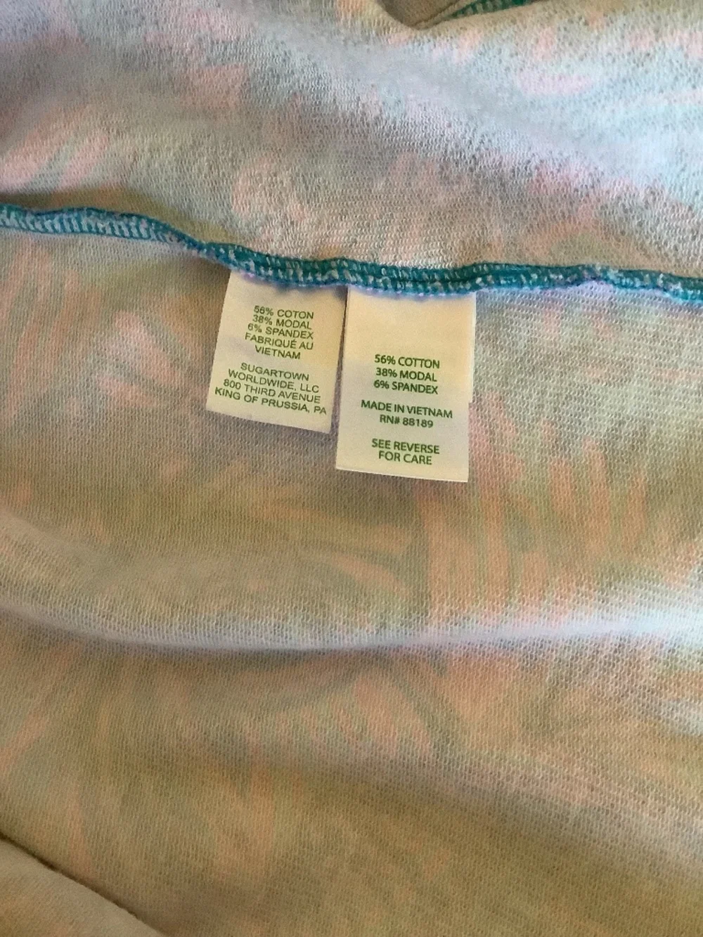 Lilly Pulitzer Skipper Ruffle Popover in Turquoise Oasis Shelleidoscope Sz XL - Picture 5 of 6